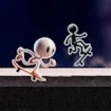 Black and White Stickman