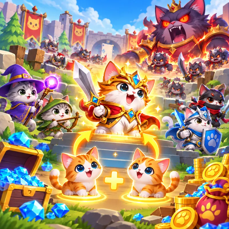 Merge Cats Idle Army